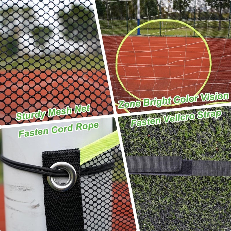 CORECISE Soccer Goal Target Net with 7 Bright Scoring Target Zones,Soccer Shooting Training Aid, Soccer Training Equipment Accessory (Target net only,Soccer Goal Not Included) - Image 5